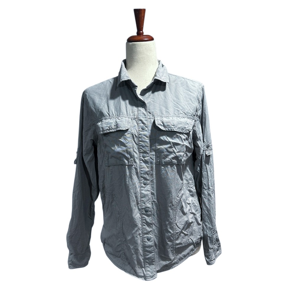 The North Face Women's Shirt Small‎ Hiking Roll Up Sleeves Vented Back Pocket